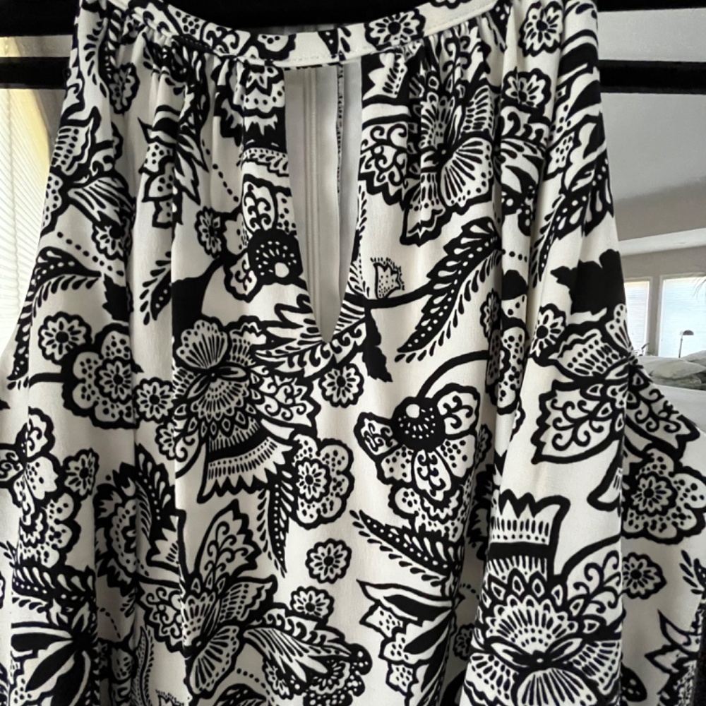 London Times Halter Neckline Culotte Dress with Tie Waist - Size 8